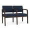 Lesro Lenox 2 Seat Tandem Seating W/ Arm, 44 in W 26 in L 31.5 in H LW2103 - alternate 1